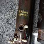 Replacing the gilding on an antique clarinet