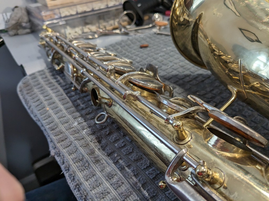 Tenor sax repair shop